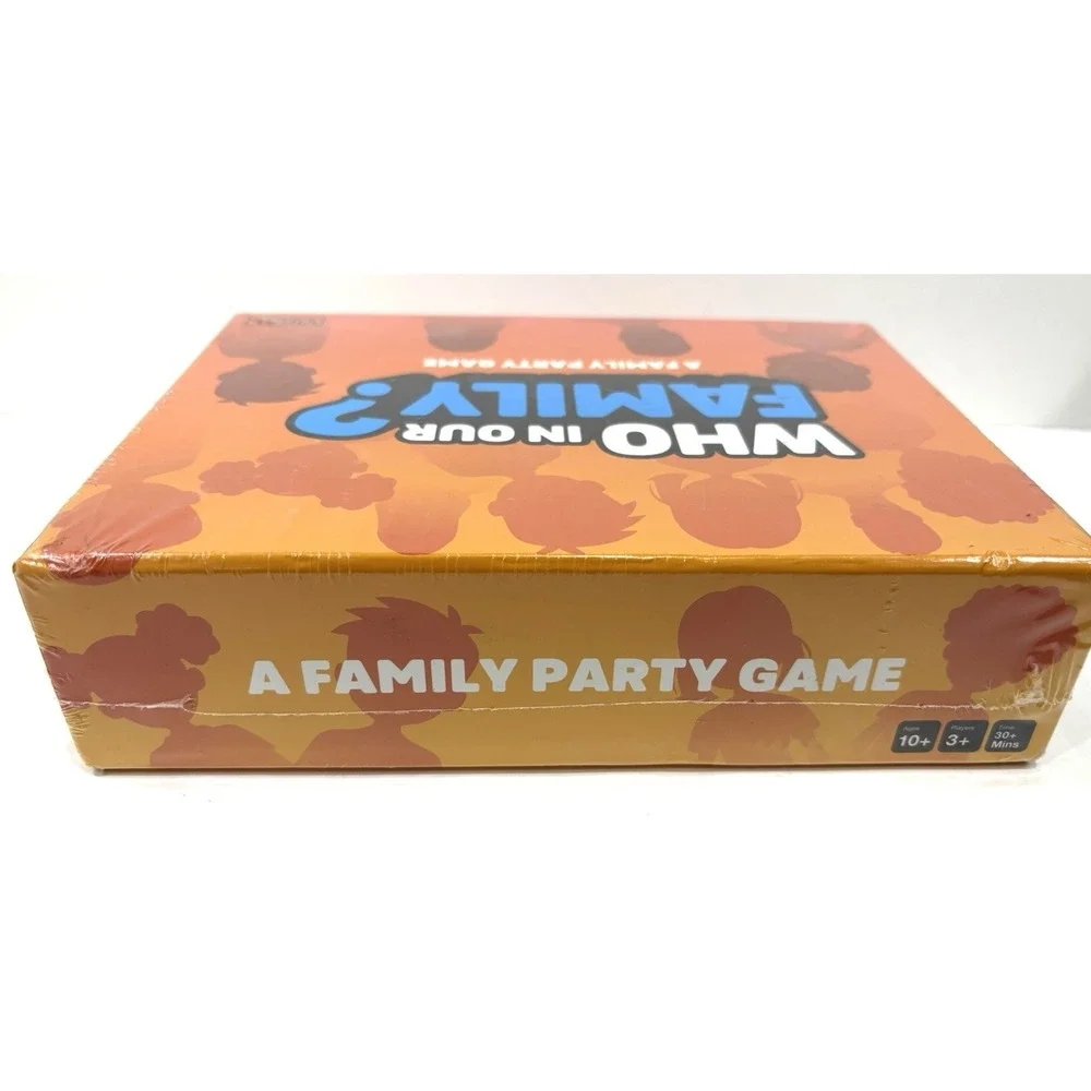 Who In Our Family? Family Party Game Viral Studios New Factory Sealed Ages 10+